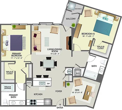 Floor plan 2-Den-A