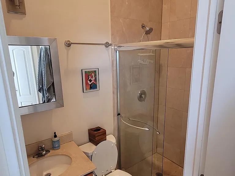 Hallway bathroom