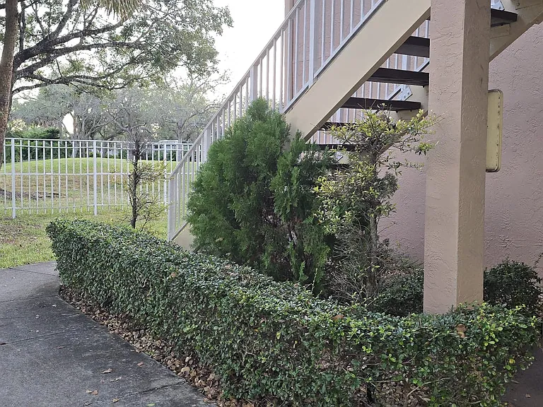 Walkway to private entry