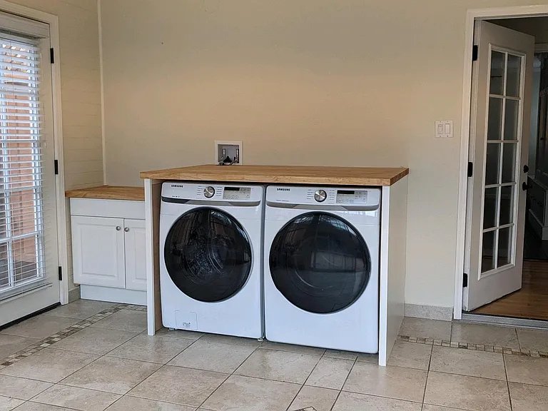 Laundry Area in sunroom