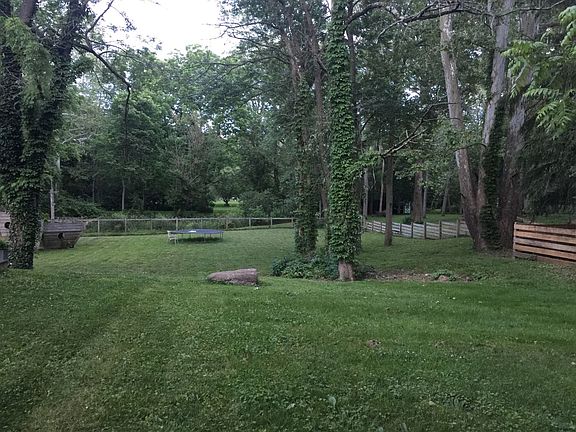 Part of huge fenced backyard