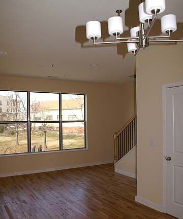 Living room; Hardwood floors throughout