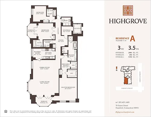 Floor plan 3 Bedroom 3.5 Bath