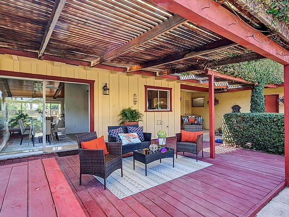 Outdoor living room conversation area.