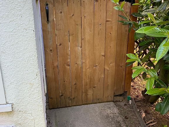 Gate to back yard