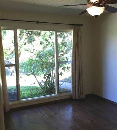 wood floors in one room