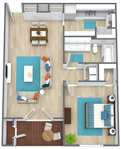Floor plan 1 Bedroom