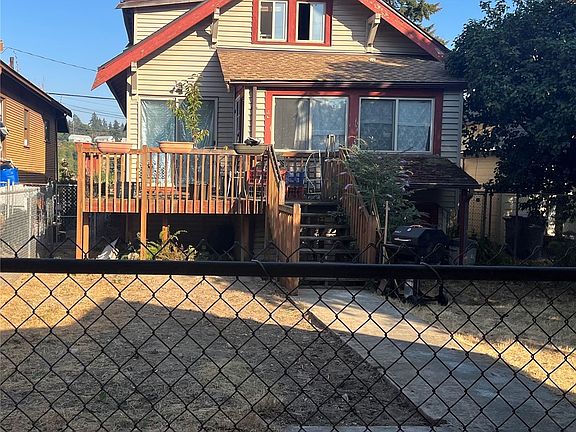 Backyard with alley access.  >