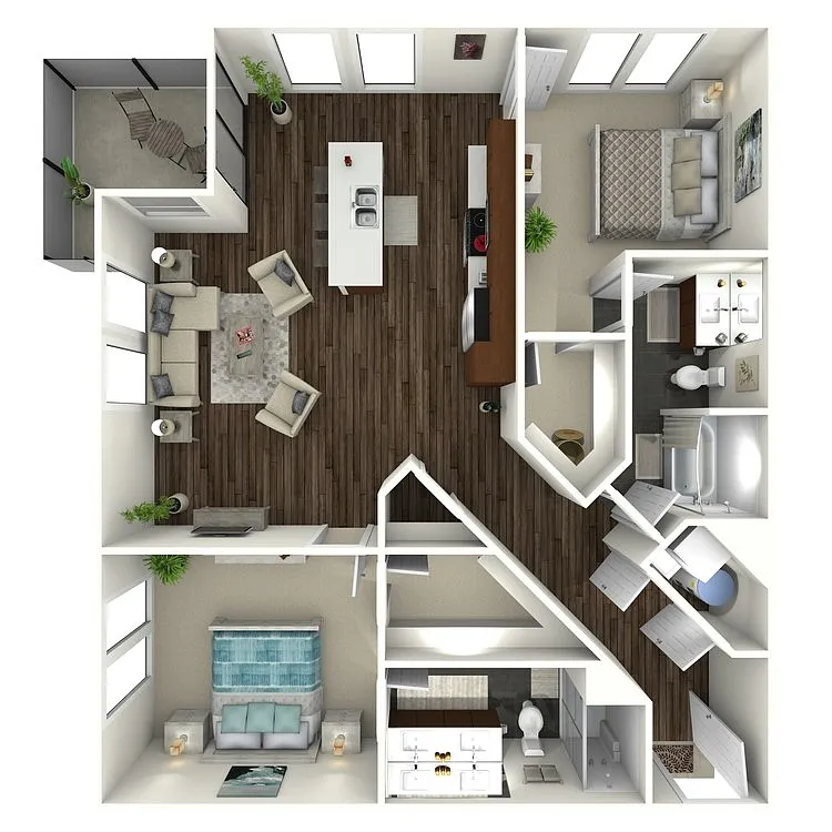 Floor plan 2B3 UPTOWN