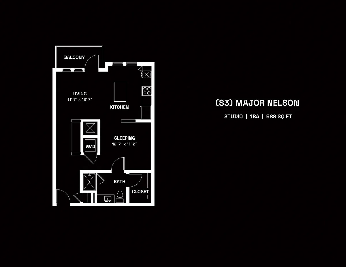 Floor plan Major Nelson (S3)