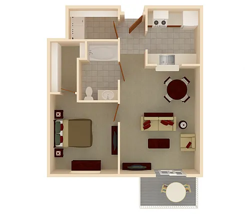 Floor plan Kindred | Partially Renovated