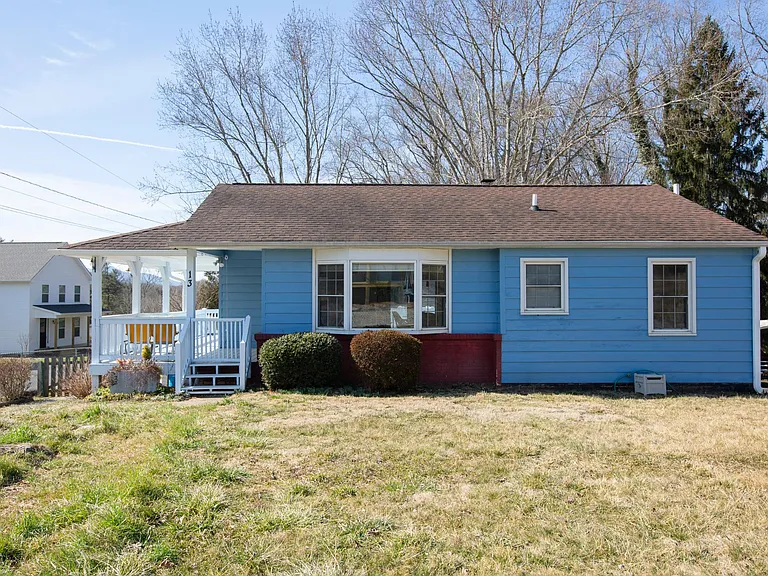 Front of house. Driveaway not pictured, to the left of house.
