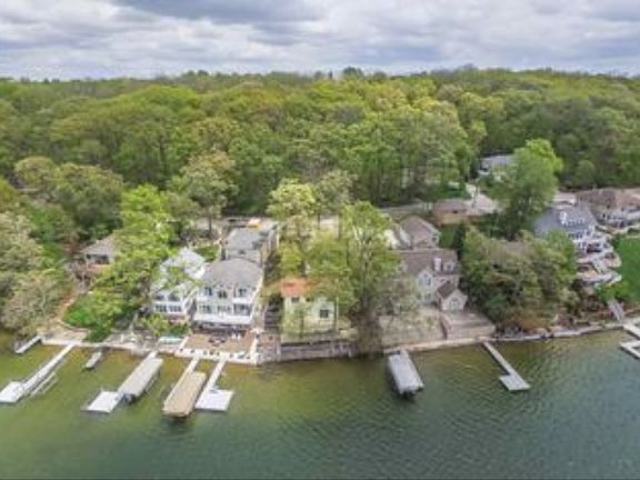 Overhead view lake side