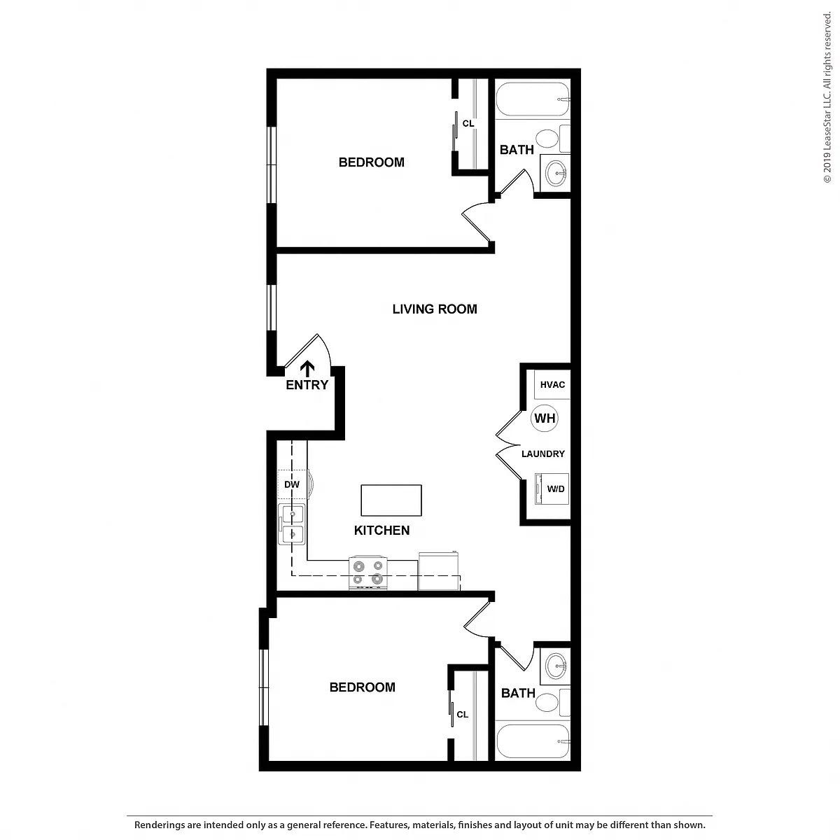 Floor plan RAIL-2x2