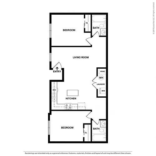 Floor plan RAIL-2x2