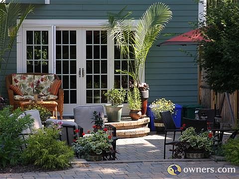 Patio outside the Living Room sliding doors