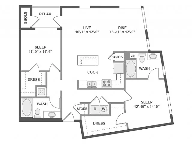 Floor plan C6b