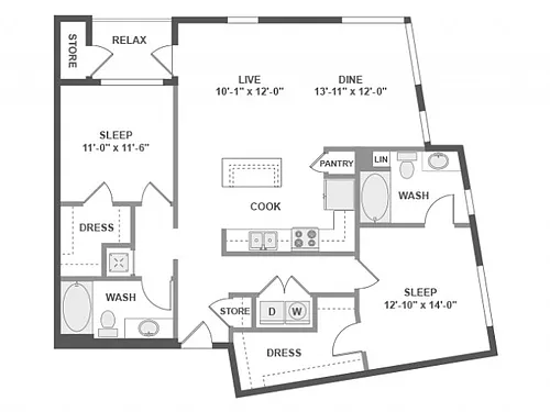 Floor plan C6b