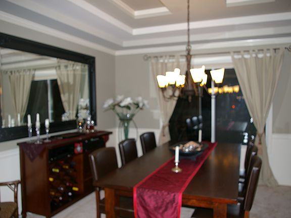 Formal Dining Room with Coffered Ceiling