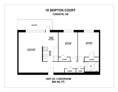 Floor plan 2 Bedroom