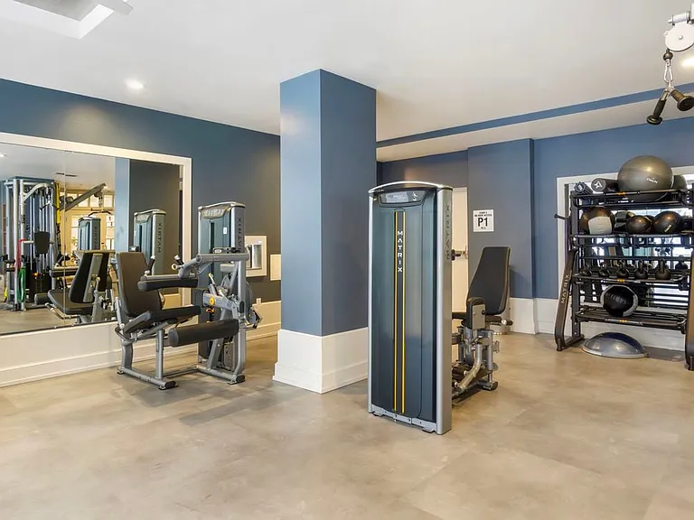 State-of-the-art fitness center with strength equipment