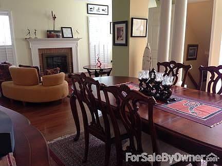 Dining Room
						:
						Open plan foyer, dining room, living room with fireplace including gas insert