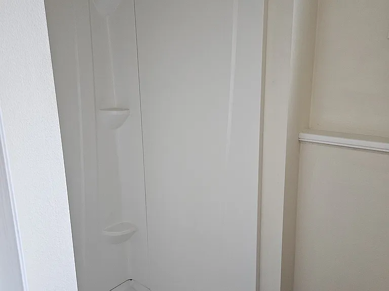 basement bathroom showing shower looking NW