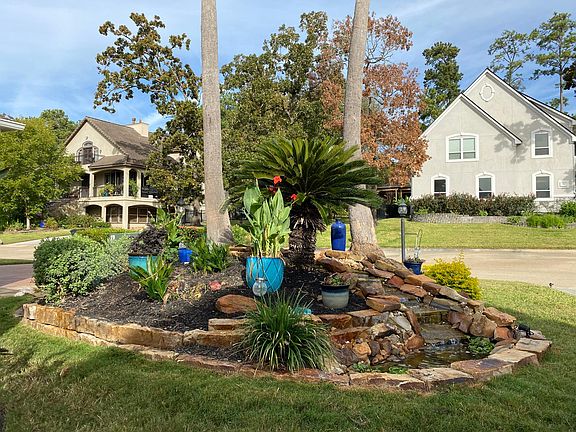 Front yard waterfall