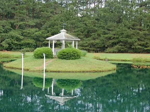 Island with gazebo