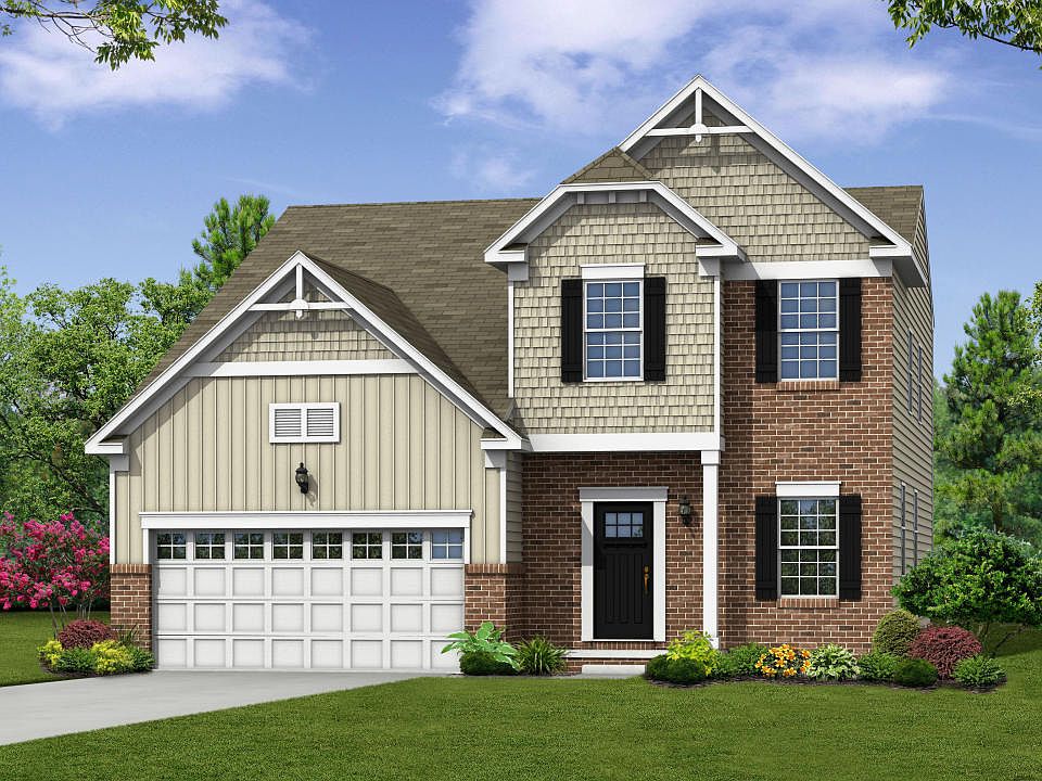 Elevation E Opt Carolina Front and Garage Door