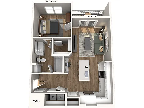Floor plan A1-730