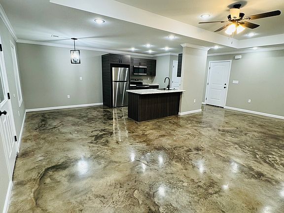 Open floor plan kitchen and living room