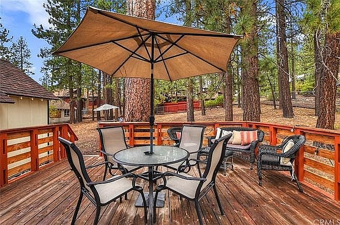 Outdoor deck. 