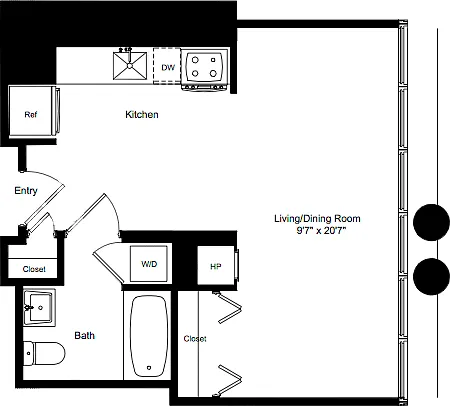 Floor plan Studio B 8