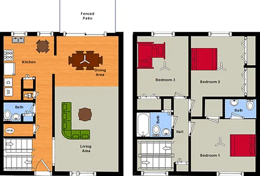 3 BR 1F, 2H Ba Chic TH 3 BR 1F, 2H Ba Chic TH