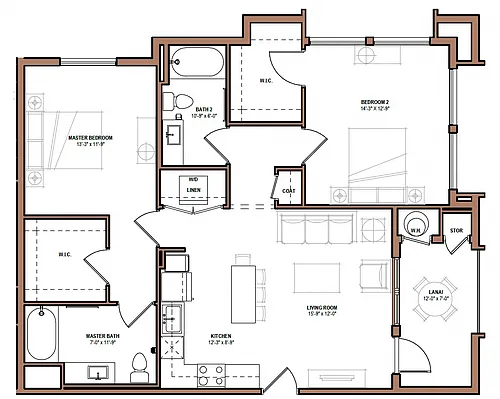 Floor plan B20D