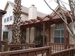 Backyard with Gazebo and fish pond