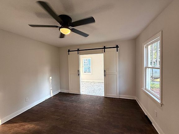Barndoor entry to office