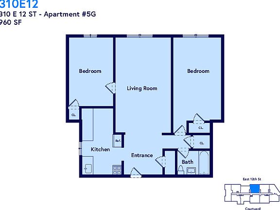 2nd image of 304 E 12th St #5G