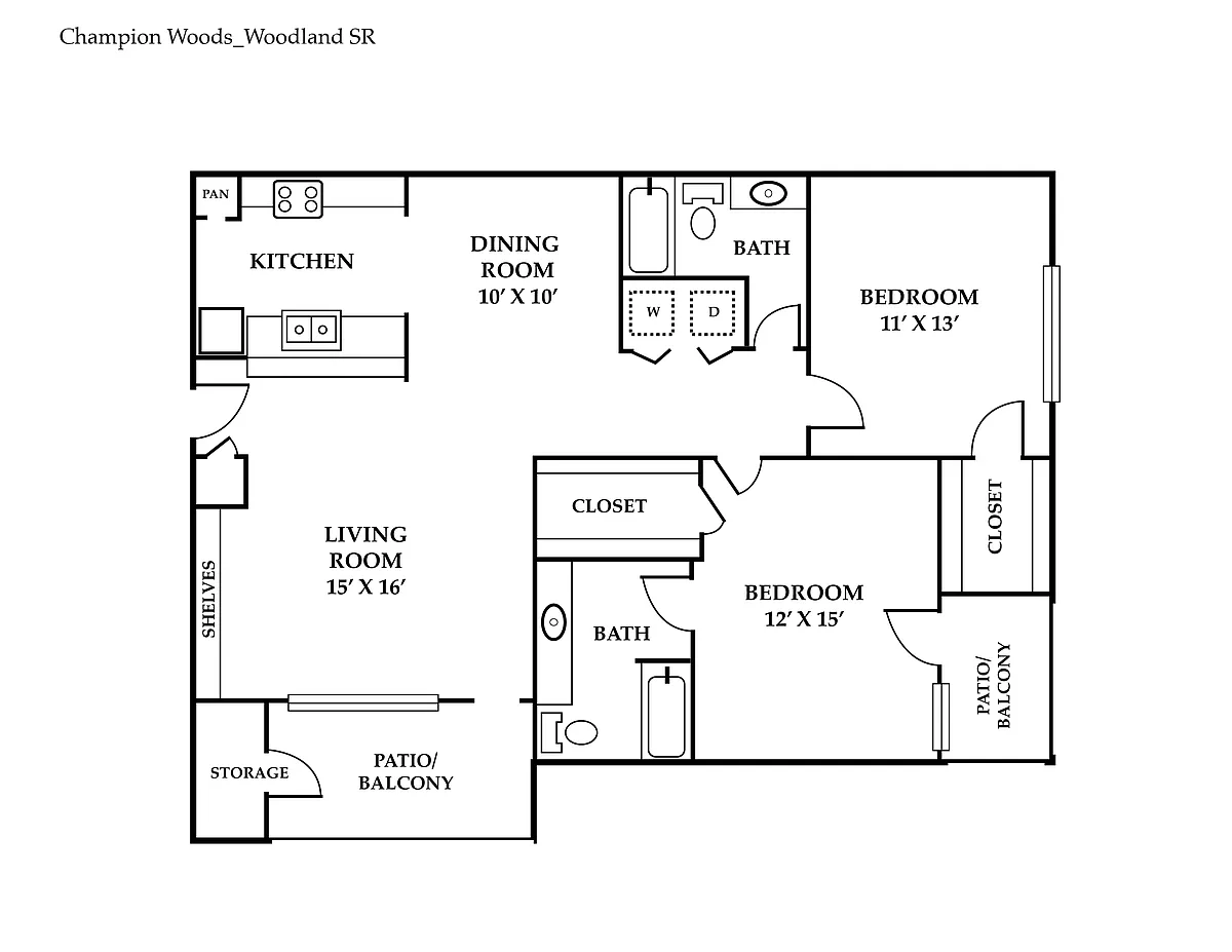 Floor plan Woodland SR-Essential Housing
