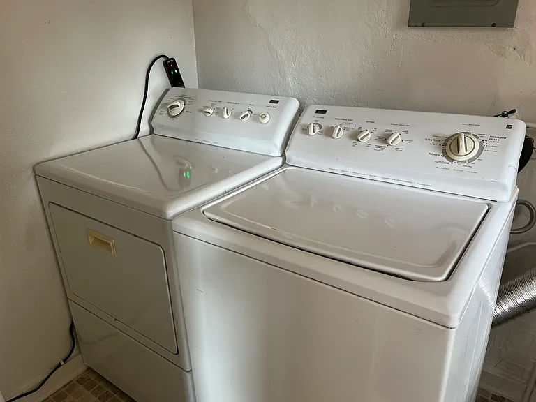 your own washer & dryer in separate laundry room off kitchen