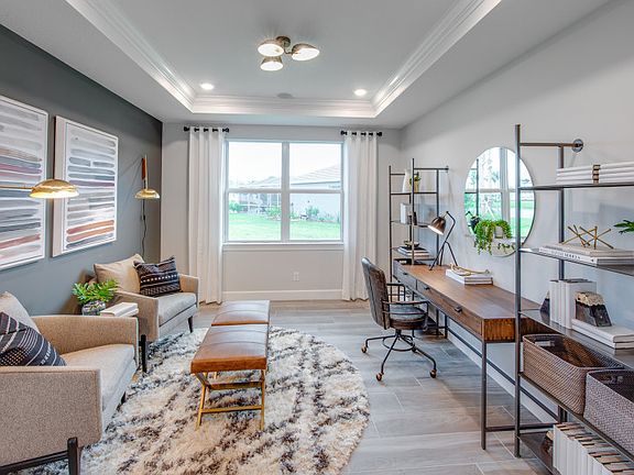 Flex room with optional doors, perfect for a home office