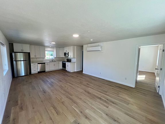 Entrance showing Kitchen and Living Area