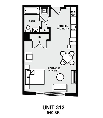 Floor plan 312