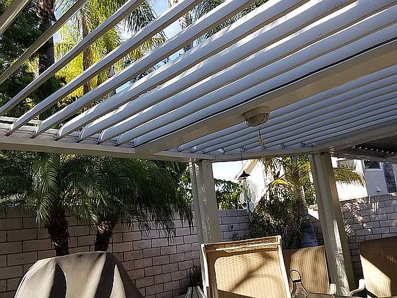 Patio looking up open