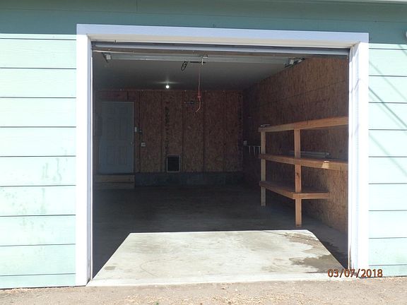 Deep tandem garage.