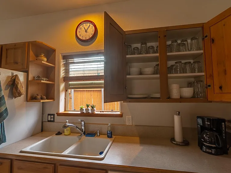 kitchen sink, cupboard