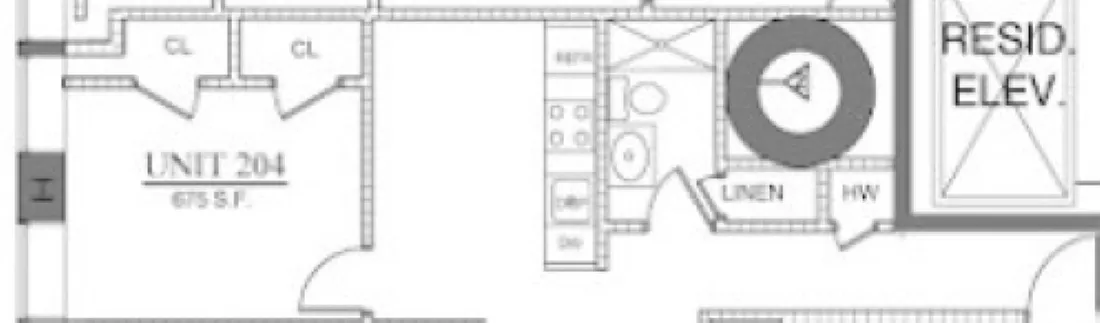 Floor plan Jr 1 Bed