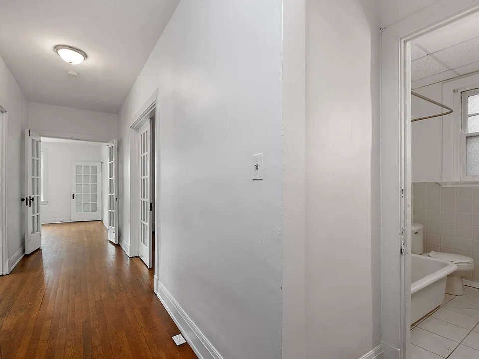 Hallway and Bathroom