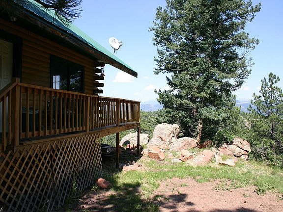 front door/porch, boulders